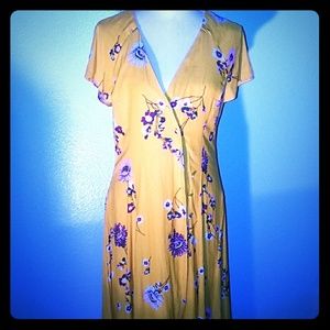 Free people. Flower midi dress